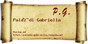 Paládi Gabriella névjegykártya